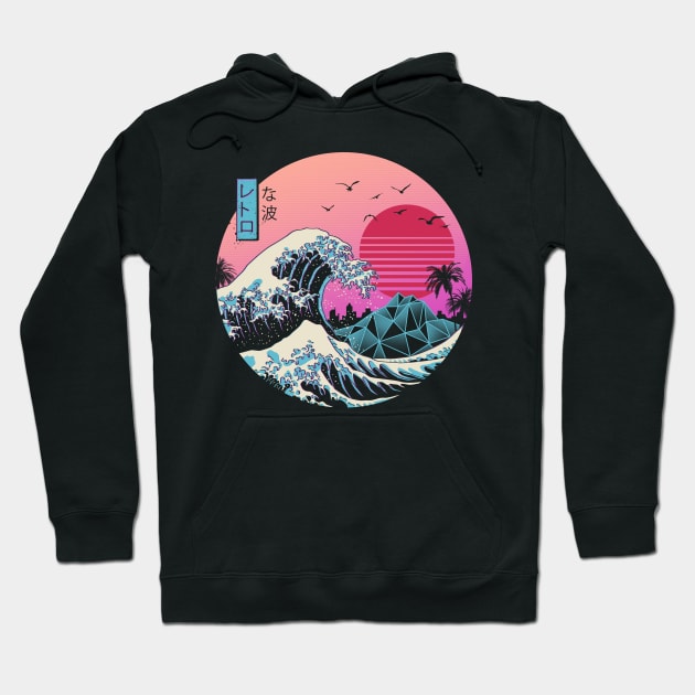 Great Retro Wave Hoodie by Vincent Trinidad Art